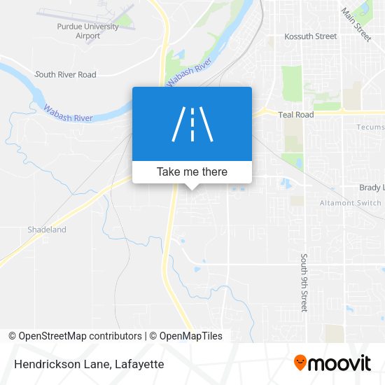 Hendrickson Lane map