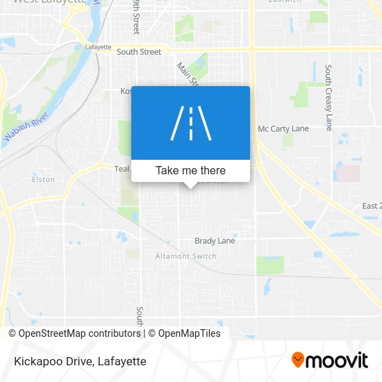 Kickapoo Drive map