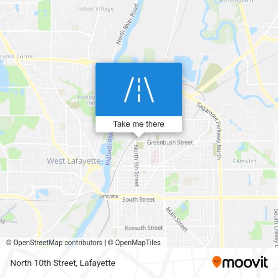 Mapa de North 10th Street