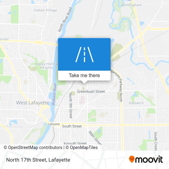 Mapa de North 17th Street