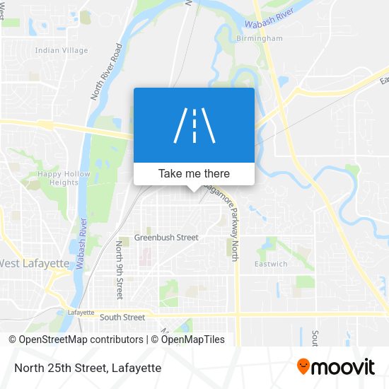 Mapa de North 25th Street