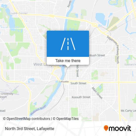 Mapa de North 3rd Street
