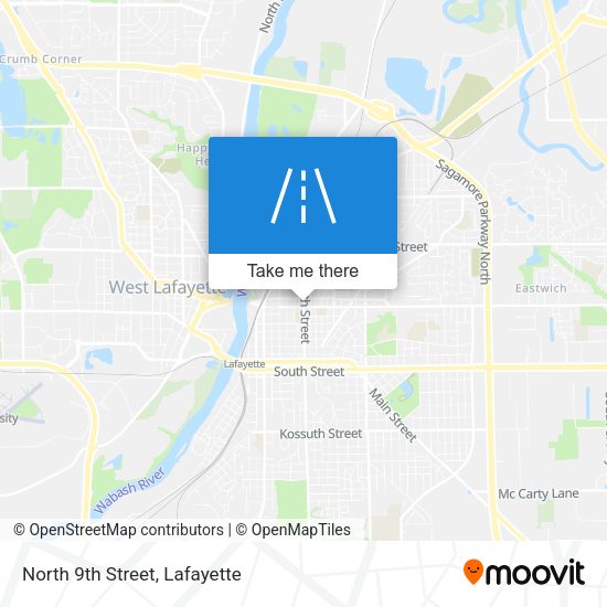 Mapa de North 9th Street