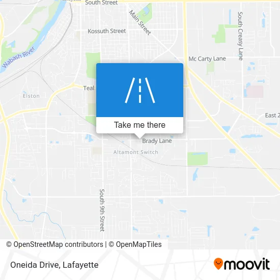 Oneida Drive map