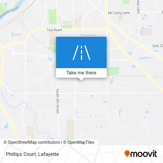 Mapa de Phillips Court