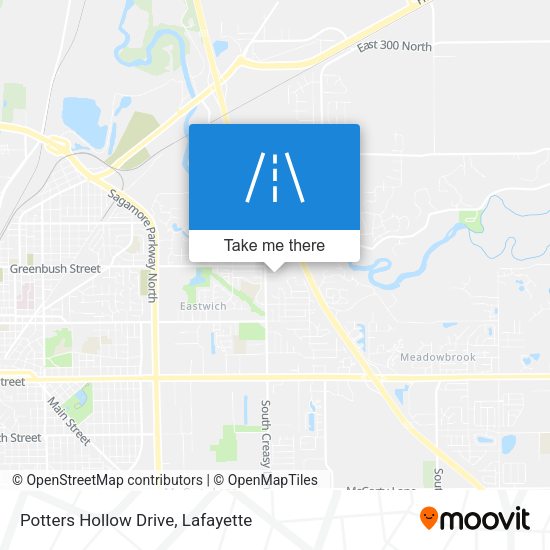 Potters Hollow Drive map