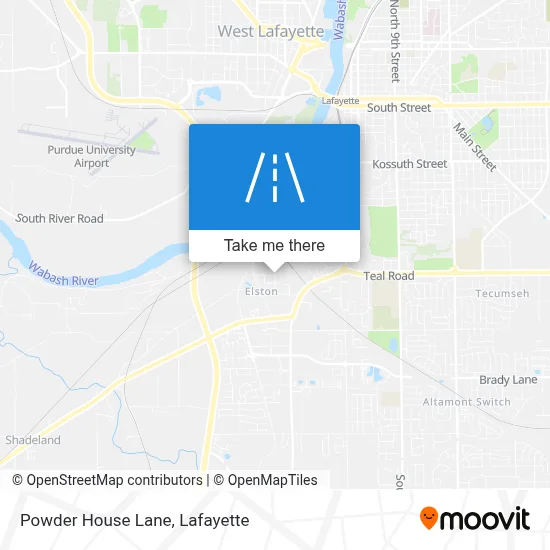 Powder House Lane map