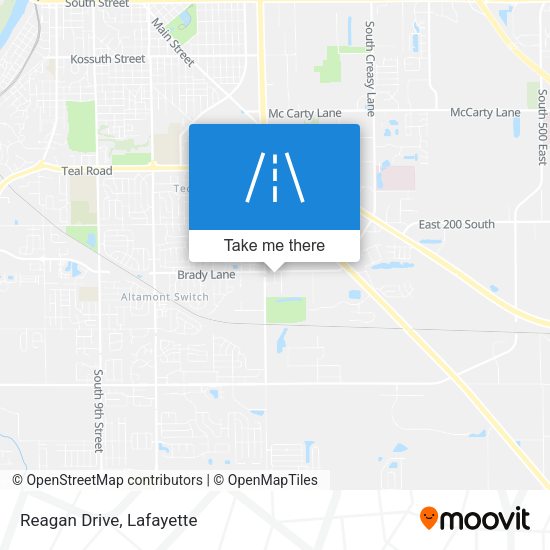 Reagan Drive map