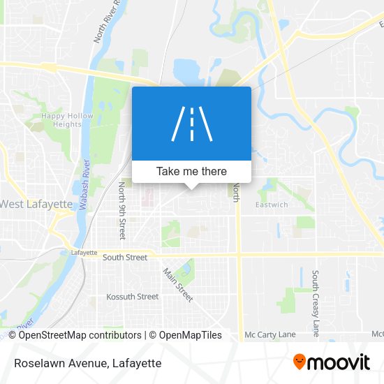 Mapa de Roselawn Avenue