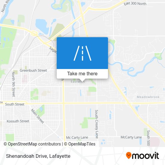 Mapa de Shenandoah Drive