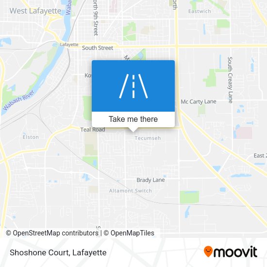 Mapa de Shoshone Court