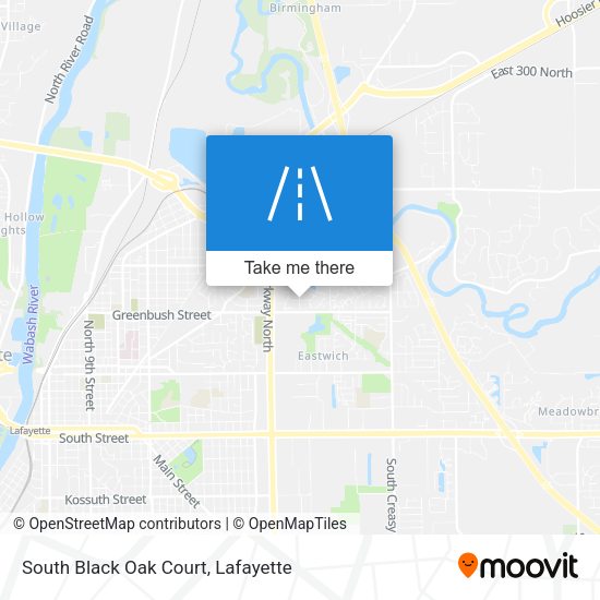 Mapa de South Black Oak Court