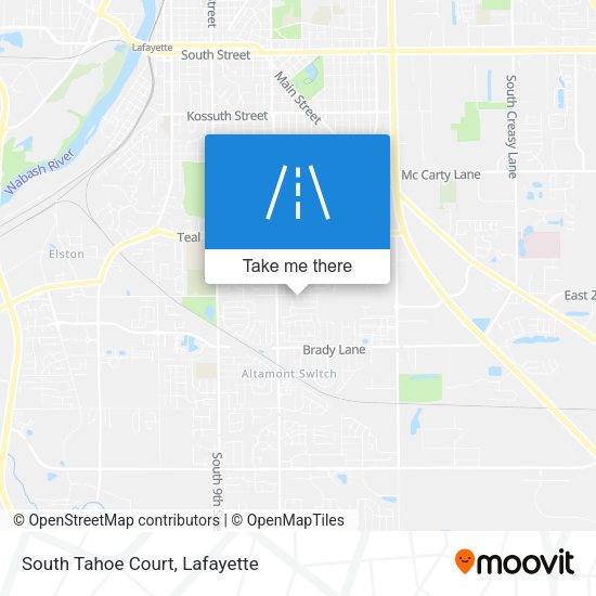 Mapa de South Tahoe Court