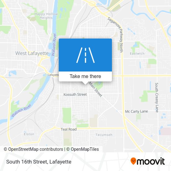 Mapa de South 16th Street