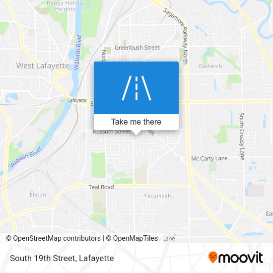 Mapa de South 19th Street
