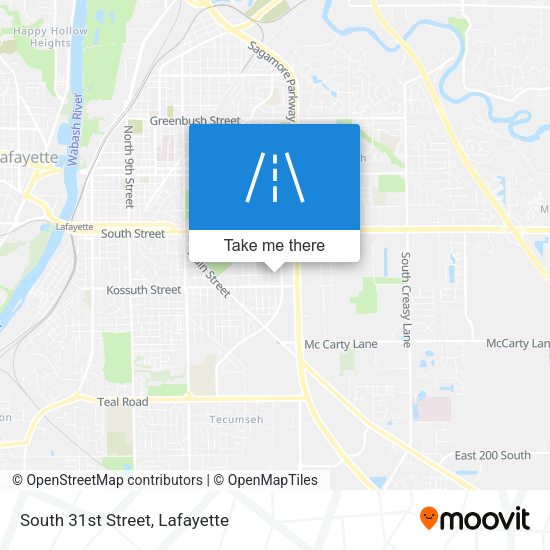 Mapa de South 31st Street