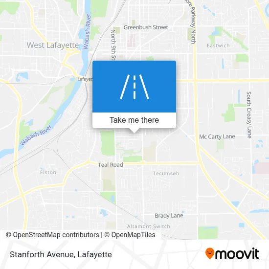 Stanforth Avenue map