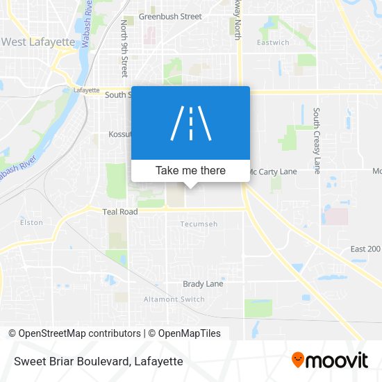 Sweet Briar Boulevard map