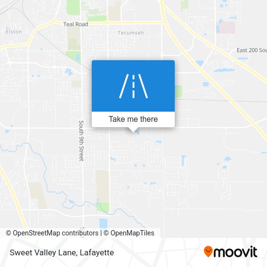 Sweet Valley Lane map