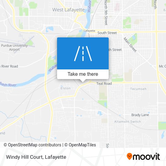Windy Hill Court map