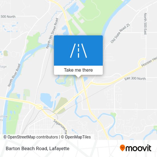 Barton Beach Road map