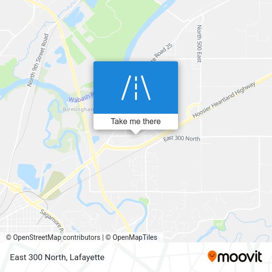 Mapa de East 300 North