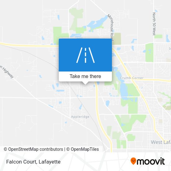 Mapa de Falcon Court