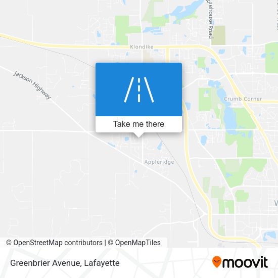 Greenbrier Avenue map