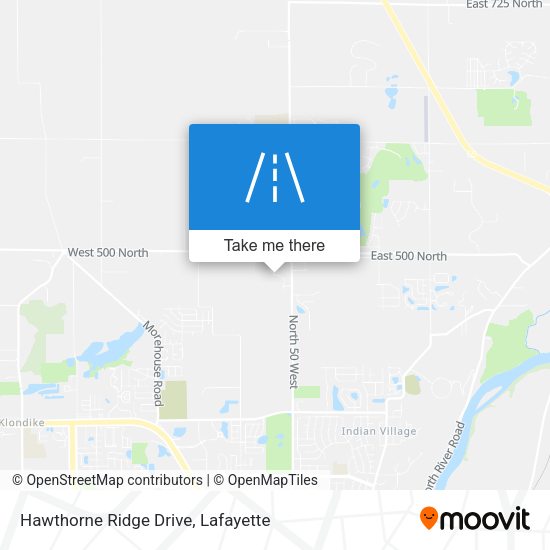 Mapa de Hawthorne Ridge Drive