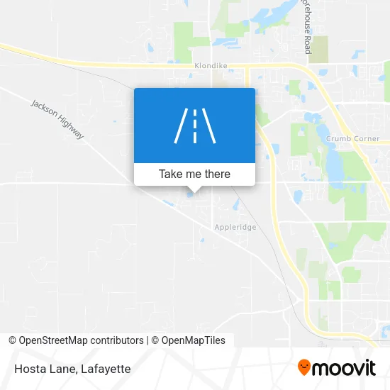 Hosta Lane map