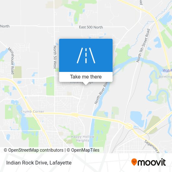 Indian Rock Drive map