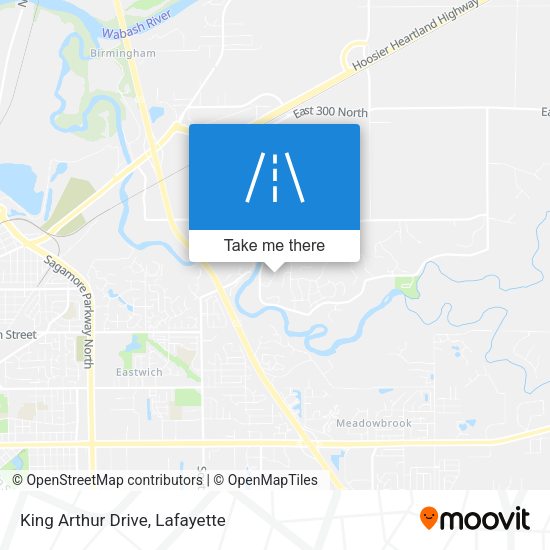 King Arthur Drive map