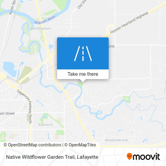 Mapa de Native Wildflower Garden Trail