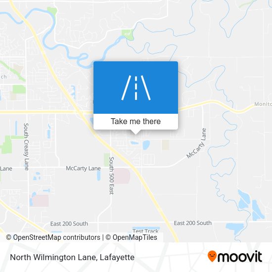 North Wilmington Lane map