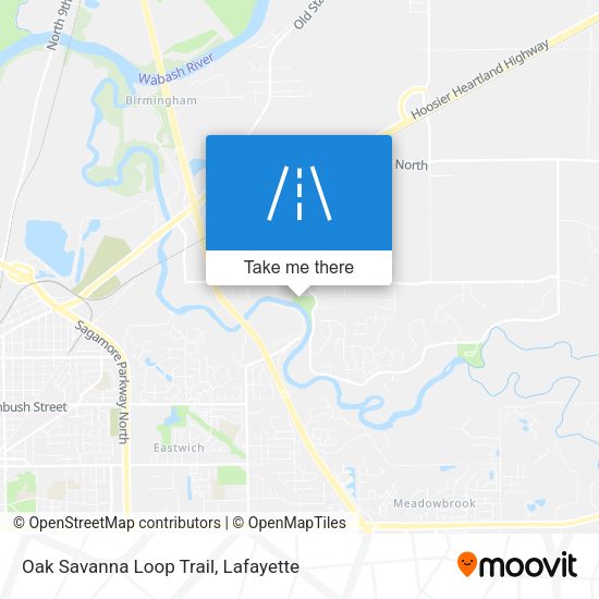 Oak Savanna Loop Trail map