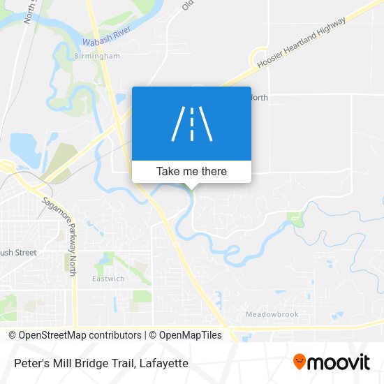 Mapa de Peter's Mill Bridge Trail