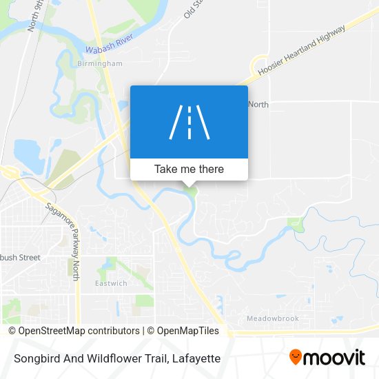 Songbird And Wildflower Trail map