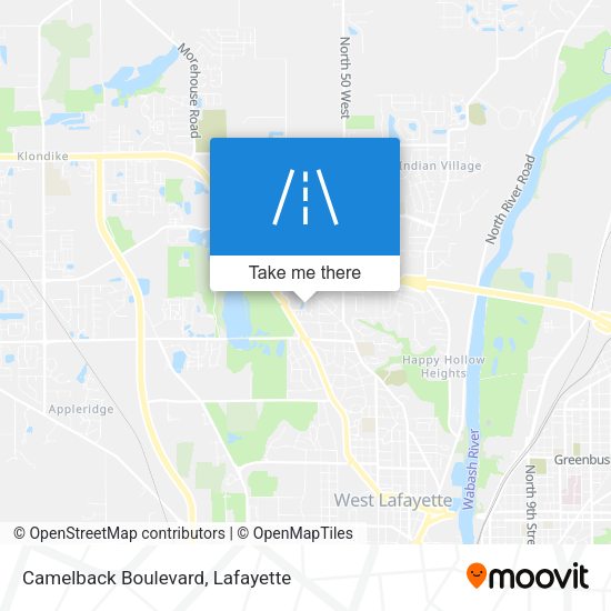 Camelback Boulevard map