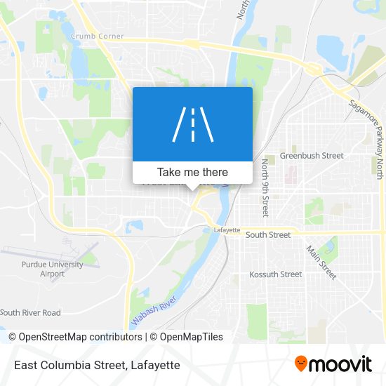 East Columbia Street map