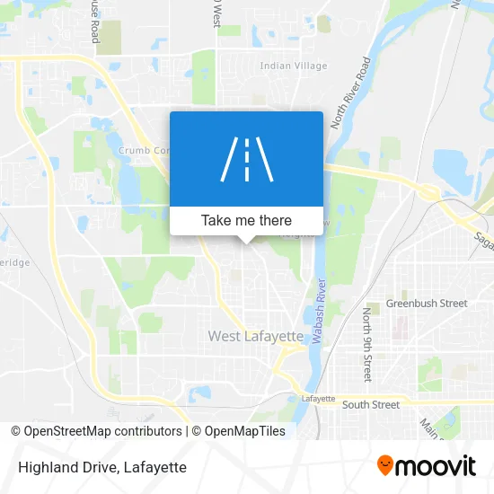 Highland Drive map