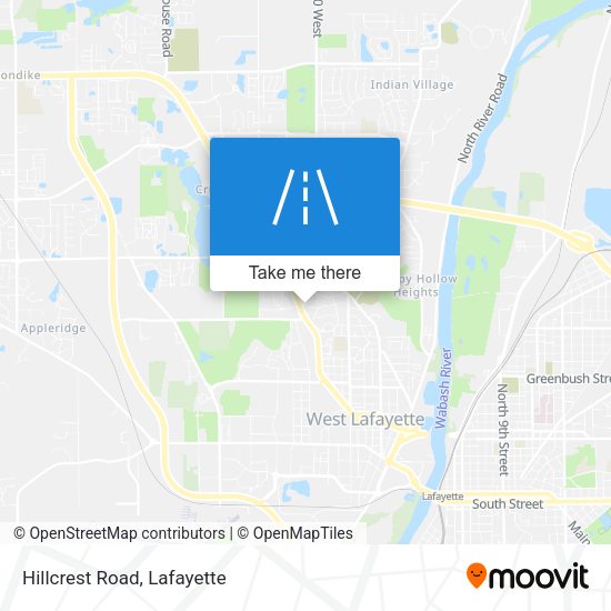 Mapa de Hillcrest Road