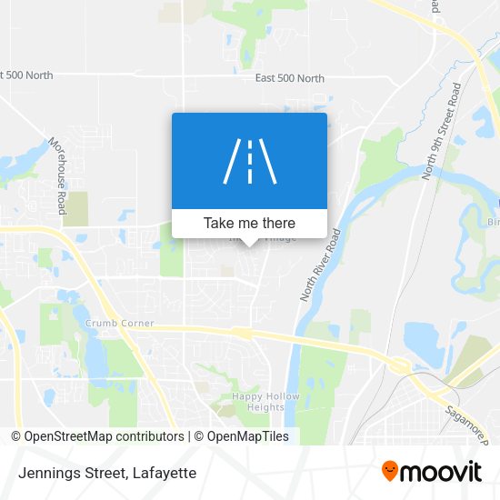 Mapa de Jennings Street