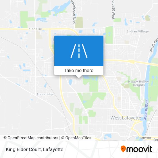 King Eider Court map