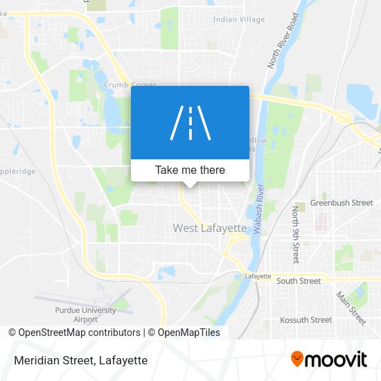 Mapa de Meridian Street