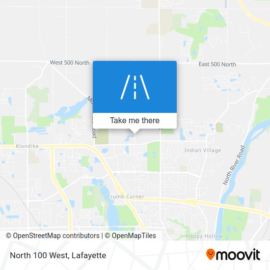 Mapa de North 100 West