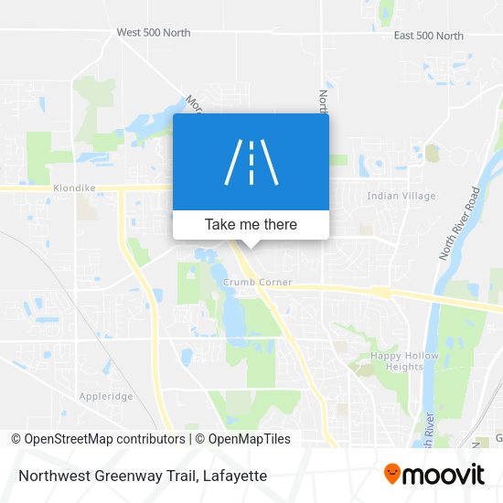 Northwest Greenway Trail map