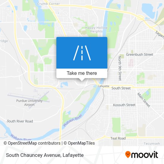 Mapa de South Chauncey Avenue