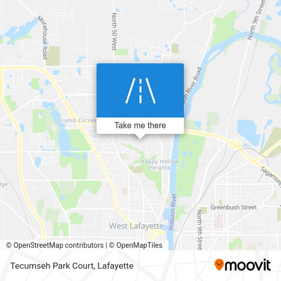 Tecumseh Park Court map