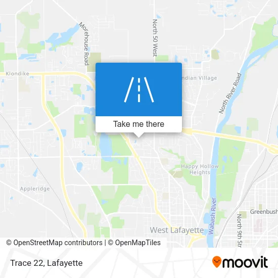 Trace 22 map