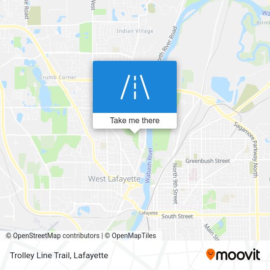 Mapa de Trolley Line Trail